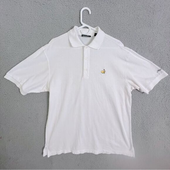 MASTERS COLLECTION MENS POLO SHIRT WHITE SIZE M - Picture 1 of 8